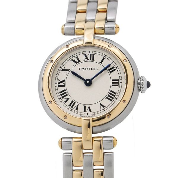 カルティエ パンテール ヴァンドーム SM 2ロウ 84084241 Cartier 腕時計 アイボリー文字盤 クォーツ