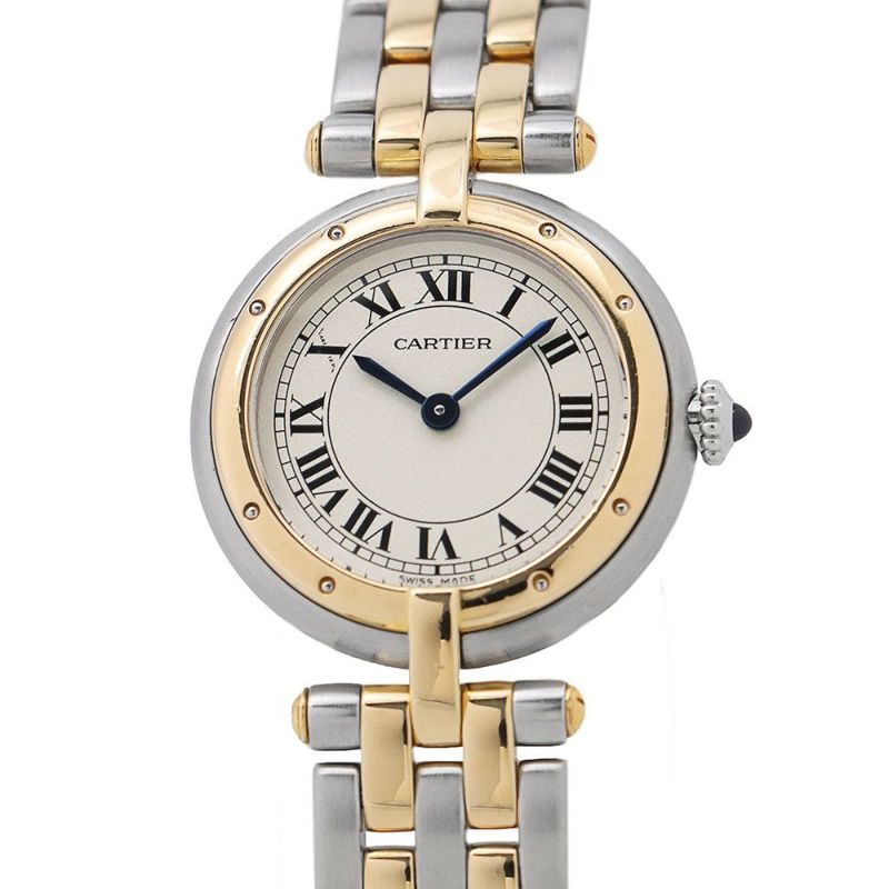 カルティエ パンテール ヴァンドーム SM 2ロウ 84084241 Cartier 腕時計 アイボリー文字盤 クォーツ