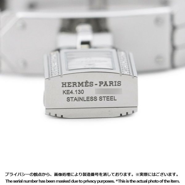 エルメス ケリーウォッチ ダイヤベゼル KE4.130.130 HERMES 腕時計 スパークリングホワイトラッカー文字盤