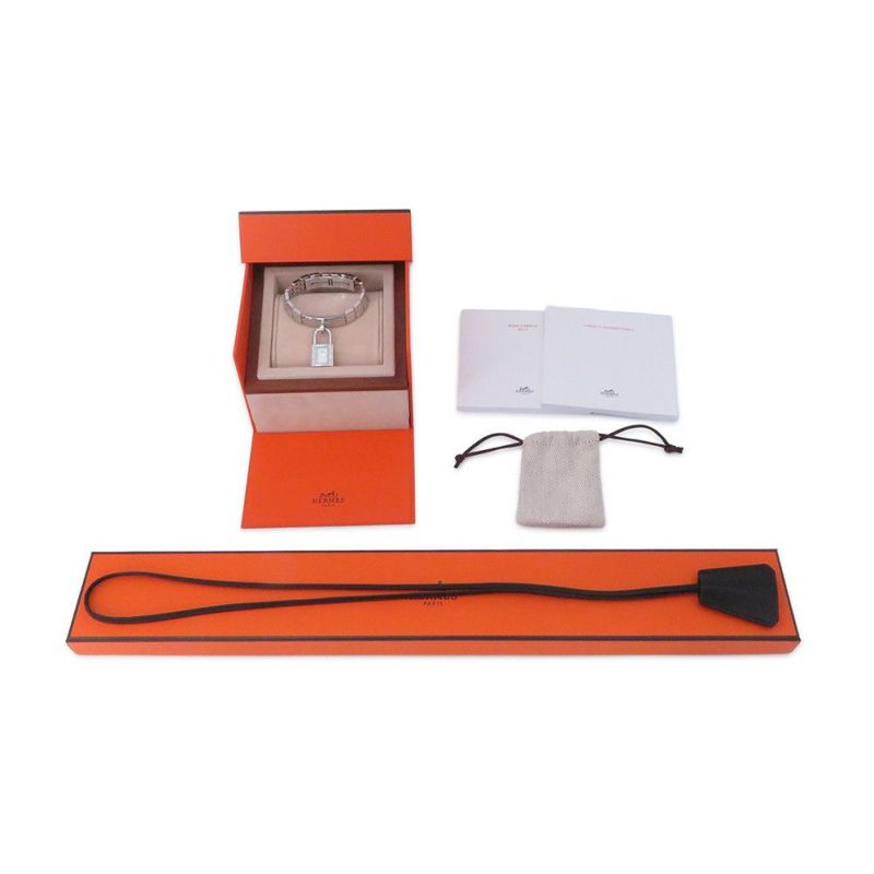 エルメス ケリーウォッチ ダイヤベゼル KE4.130.130 HERMES 腕時計 スパークリングホワイトラッカー文字盤