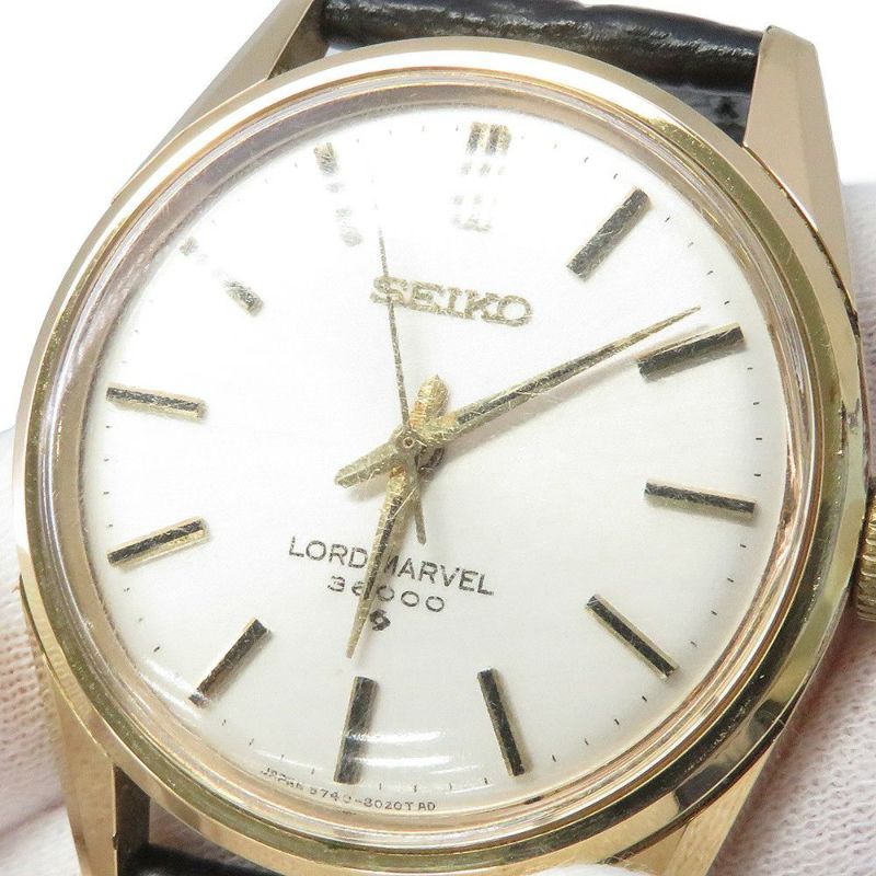 セイコー ロードマーベル 36000 5740-8000 SEIKO 腕時計 シルバー文字盤