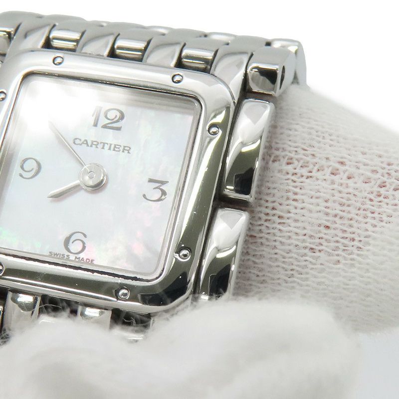 カルティエ パンテール リュバン W61003T9 Cartier 腕時計 ピンクシェル文字盤 クォーツ