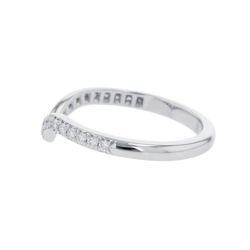 ティファニー リング ソレスト Vリング ダイヤモンド形0.17ct Pt950プラチナ リングサイズ約10号 60875626 Tiffany&Co. 指輪