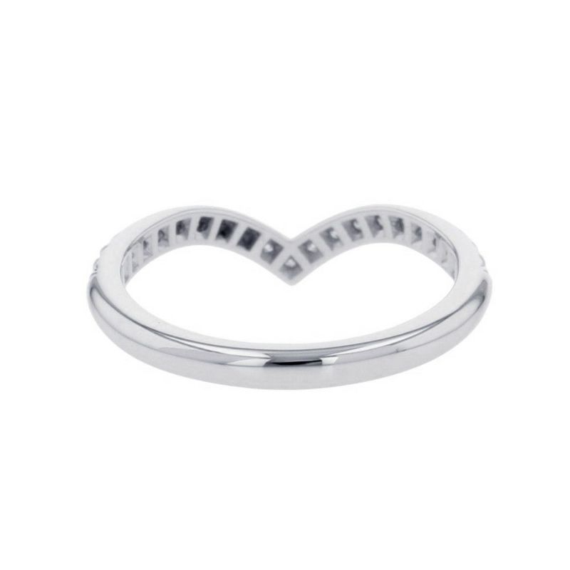 ティファニー リング ソレスト Vリング ダイヤモンド形0.17ct Pt950プラチナ リングサイズ約10号 60875626 Tiffany&Co. 指輪