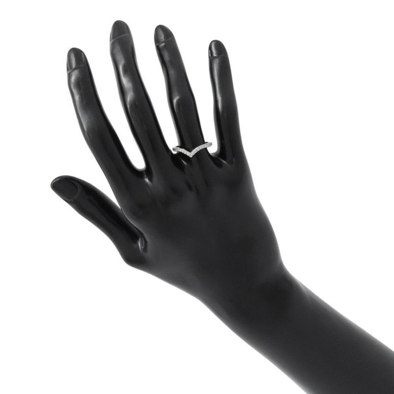 ティファニー リング ソレスト Vリング ダイヤモンド形0.17ct Pt950プラチナ リングサイズ約10号 60875626 Tiffany&Co. 指輪