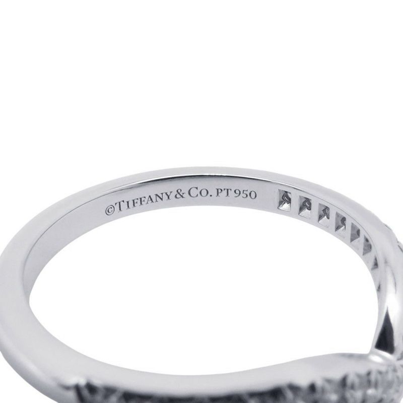 ティファニー リング ソレスト Vリング ダイヤモンド形0.17ct Pt950プラチナ リングサイズ約10号 60875626 Tiffany&Co. 指輪