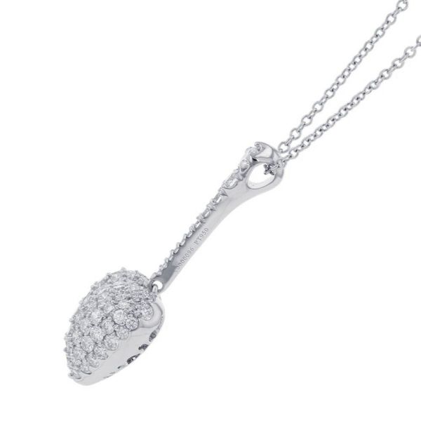 カルティエ ネックレス ハート ネックレス パヴェ ダイヤモンド Pt950プラチナ Cartier ジュエリー