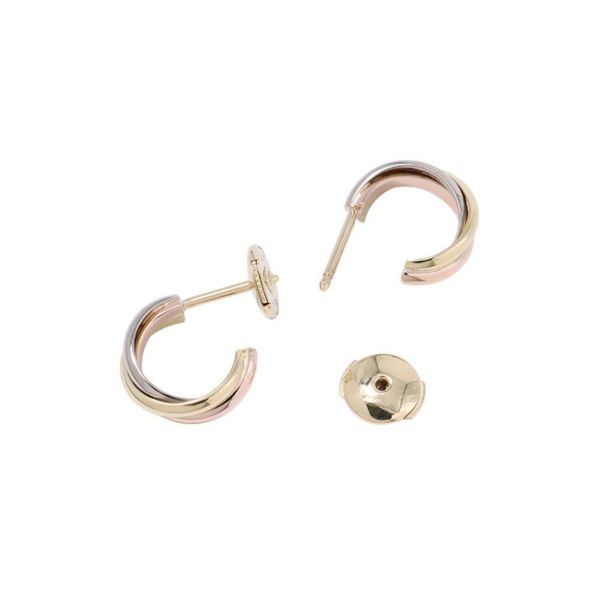 カルティエ ピアス トリニティ ミニモデル K18YG/K18PG/K18WG B8301540 ジュエリー イヤリング