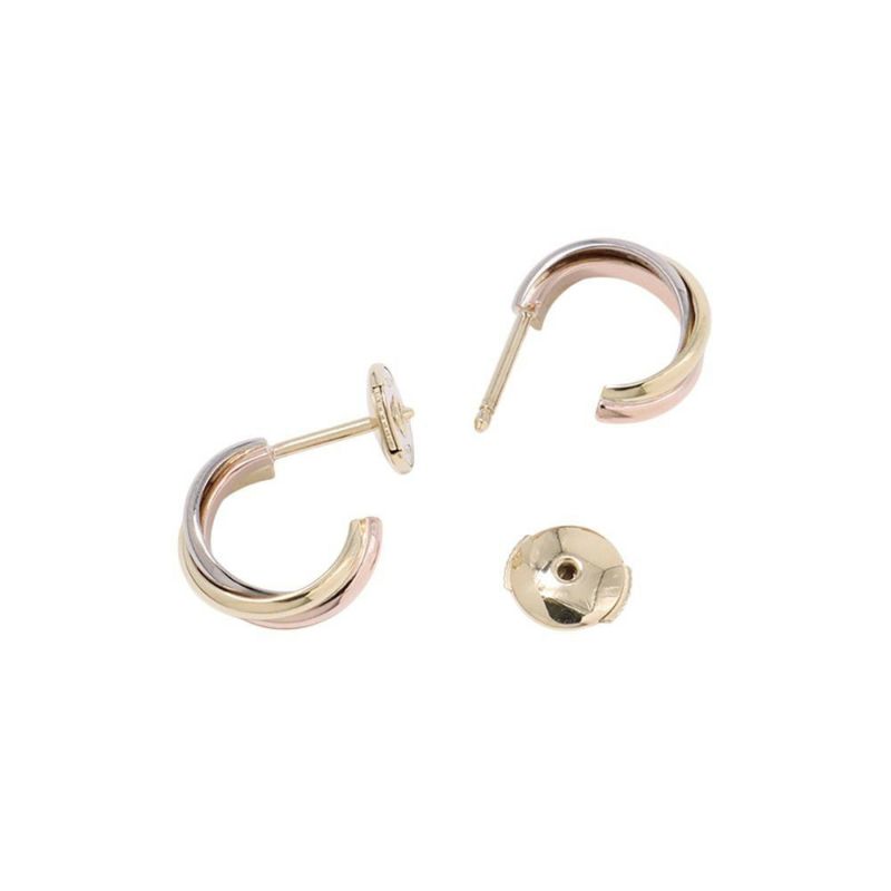 カルティエ ピアス トリニティ ミニモデル K18YG/K18PG/K18WG B8301540 ジュエリー イヤリング