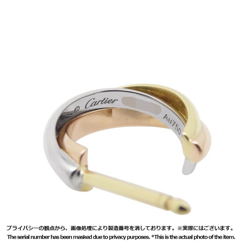 カルティエ ピアス トリニティ ミニモデル K18YG/K18PG/K18WG B8301540 ジュエリー イヤリング