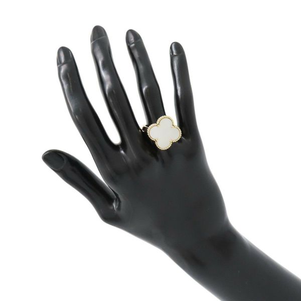 ヴァンクリーフ＆アーペル リング マジック アルハンブラ リング マザーオブパール K18YGイエローゴールド サイズ57 VCARF78900