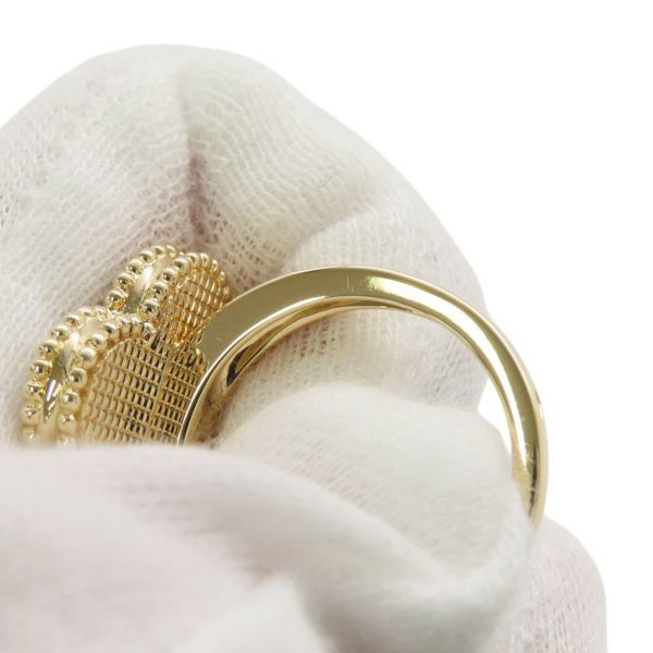 ヴァンクリーフ＆アーペル リング マジック アルハンブラ リング マザーオブパール K18YGイエローゴールド サイズ57 VCARF78900