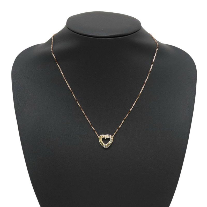 カルティエ ネックレス ハート トリニティ K18YG/K18PG/K18WG ジュエリー ペンダント