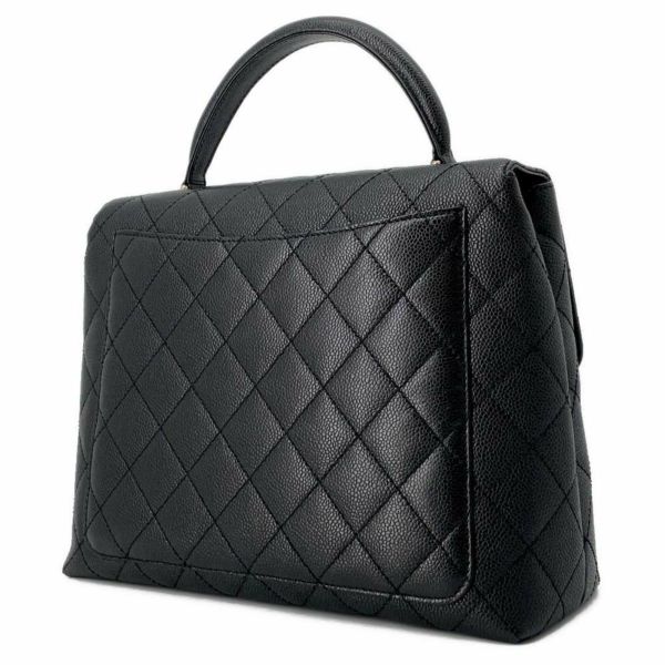 シャネル ハンドバッグ マトラッセ ココマーク キャビアスキン A12397 CHANEL 黒 トップハンドル