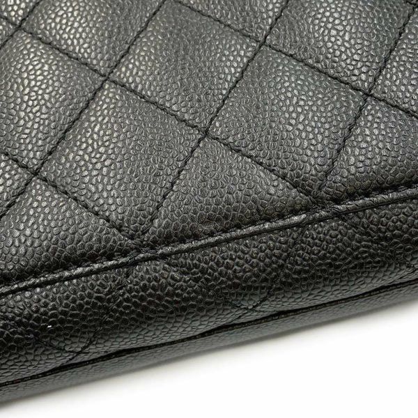 シャネル ハンドバッグ マトラッセ ココマーク キャビアスキン A12397 CHANEL 黒 トップハンドル