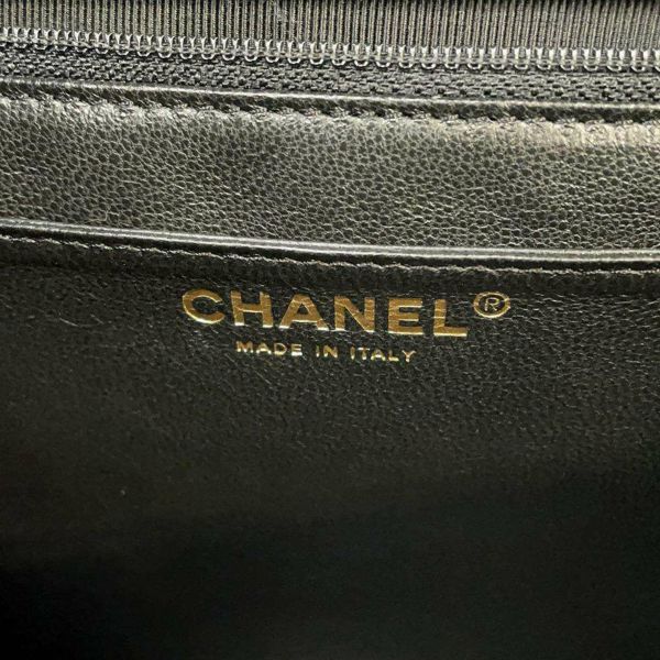 シャネル ハンドバッグ マトラッセ ココマーク キャビアスキン A12397 CHANEL 黒 トップハンドル