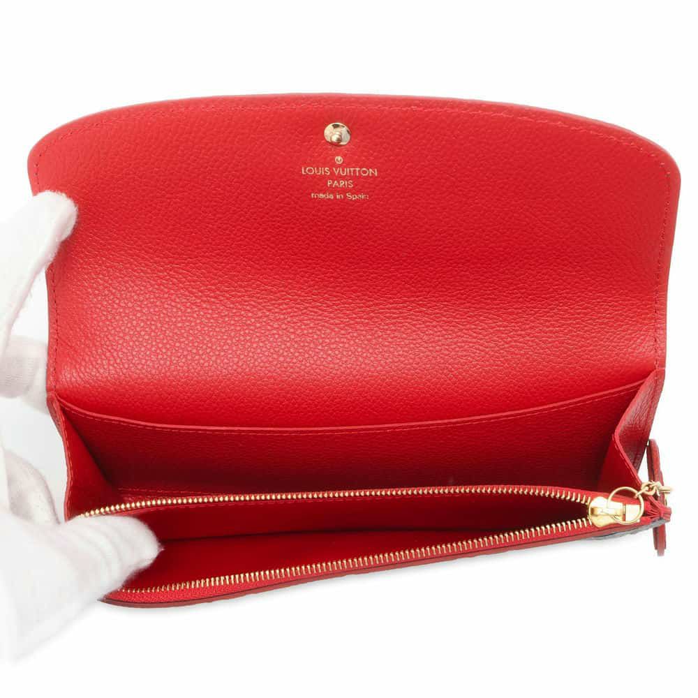 ルイヴィトン 長財布 ポルトフォイユ・エミリー M68327 LOUIS VUITTON ヴィトン 財布 フラワーモチーフ チャーム