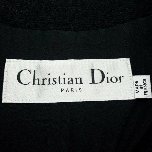 クリスチャン・ディオール ジャケット クロップド ウール レディースサイズ42 411V57P1571 Christian Dior 黒