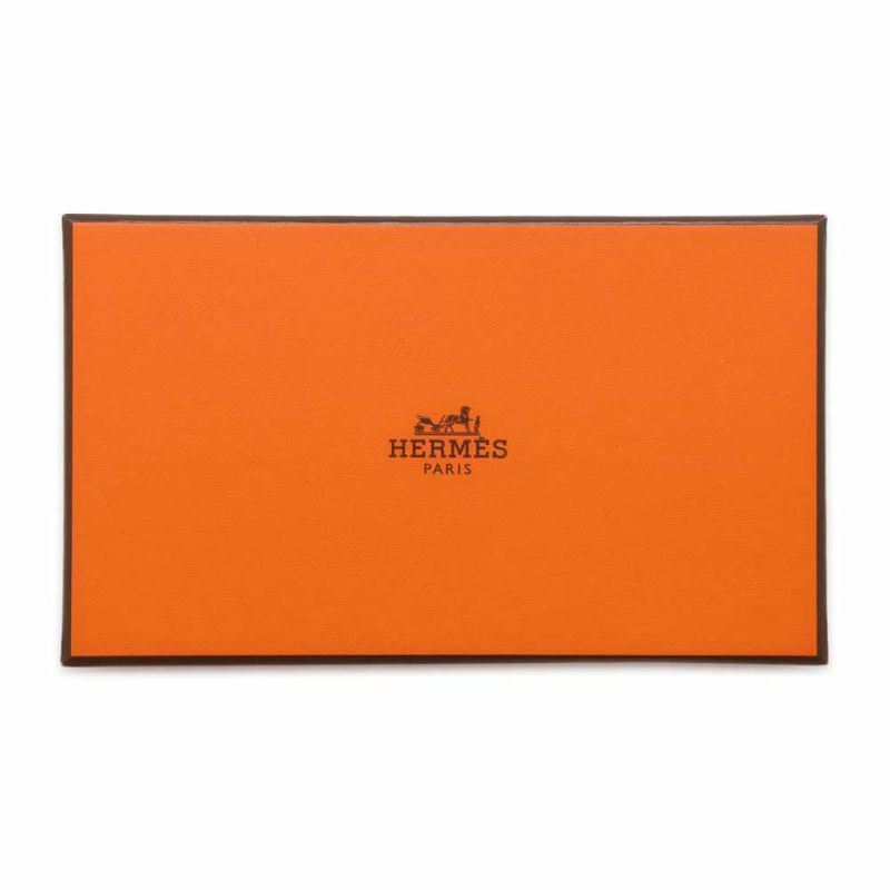 エルメス コインケース バスティア ルージュピマン/シルバー金具 ボックスカーフ B刻印 HERMES 小銭入れ