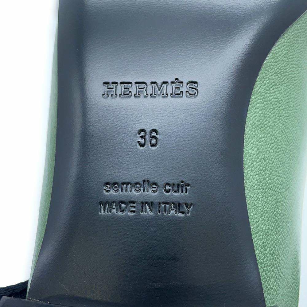 エルメス サンダル リヴォリ フリンジ シェブルミゾル レディースサイズ36 HERMES 靴 ミュール シェーブル セール品