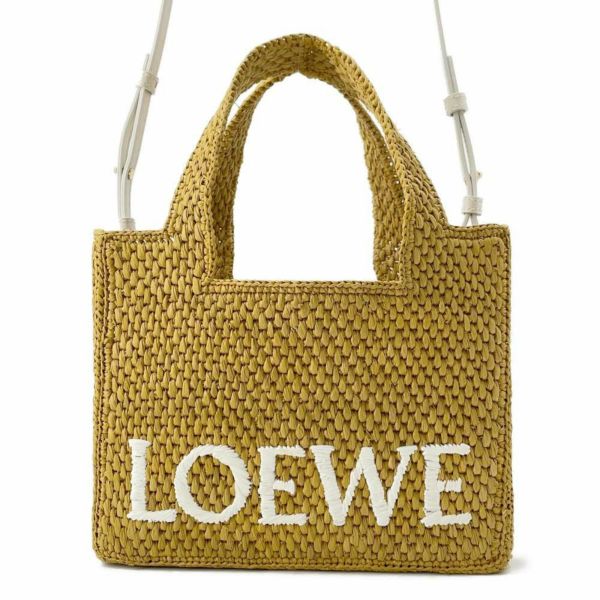 ロエベ ハンドバッグ フォント トート ラフィア A685B59X01 LOEWE 2wayショルダーバッグ