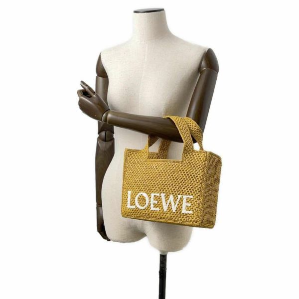 ロエベ ハンドバッグ フォント トート ラフィア A685B59X01 LOEWE 2wayショルダーバッグ