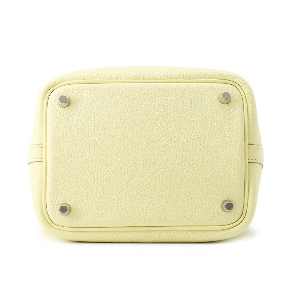 エルメス ピコタンロックPM エクラ ジョーヌミルトン/ヴェールヴェルティゴ/シルバー金具 トリヨンクレマンス W刻印