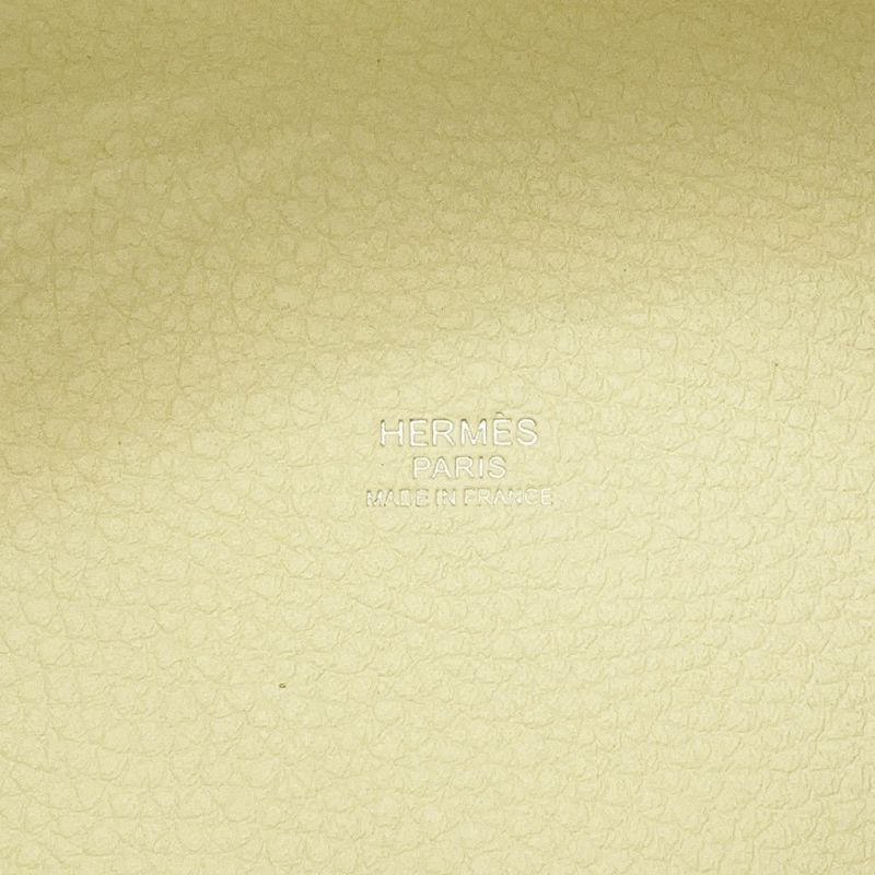 エルメス ピコタンロックPM エクラ ジョーヌミルトン/ヴェールヴェルティゴ/シルバー金具 トリヨンクレマンス W刻印