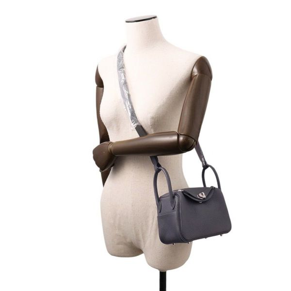 エルメス リンディ ミニ アルドワーズ/シルバー金具 トリヨンクレマンス W刻印 2wayショルダー