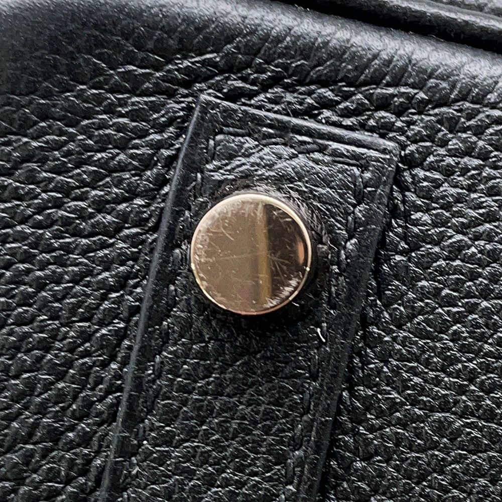 エルメス バーキン25 ブラック/ピンクゴールド金具 ニロティカス/トリヨンノビーヨ D刻印 HERMES Birkin ハンドバッグ 黒