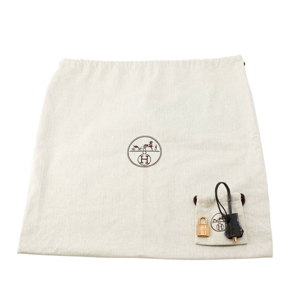エルメス バーキン25 ブラック/ピンクゴールド金具 ニロティカス/トリヨンノビーヨ D刻印 HERMES Birkin ハンドバッグ 黒