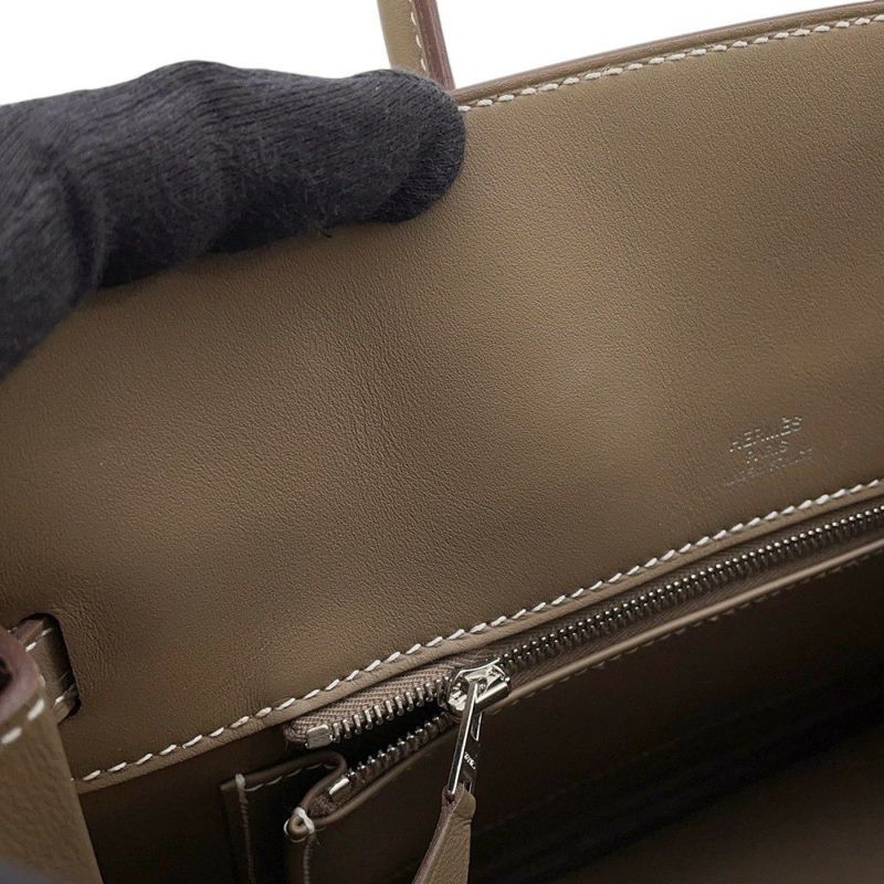 エルメス バーキン25 シャドウ エトゥープ/シルバー金具 スイフト W刻印 HERMES Birkin ハンドバッグ