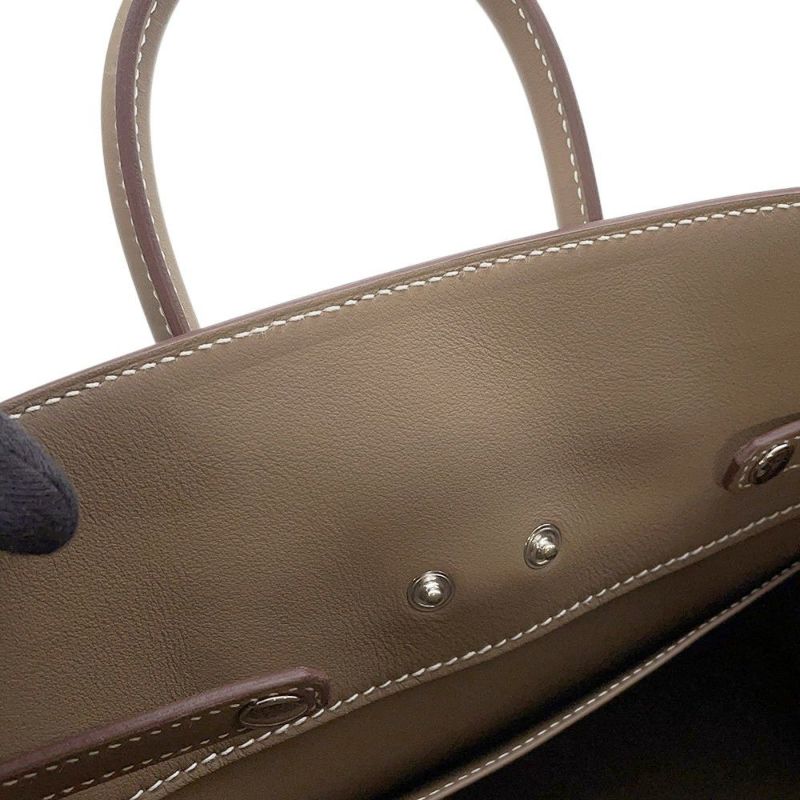 エルメス バーキン25 シャドウ エトゥープ/シルバー金具 スイフト W刻印 HERMES Birkin ハンドバッグ