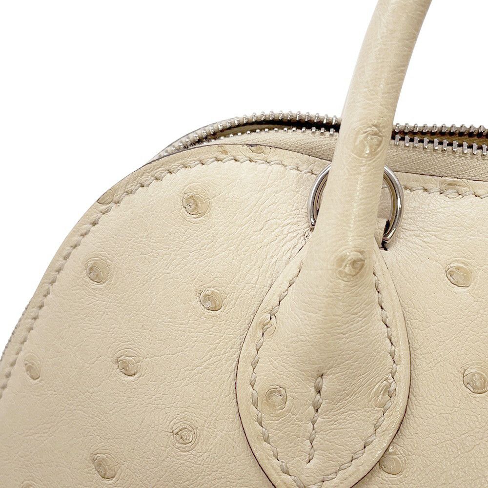 エルメス ボリード1923 ミニ パーシュマン/シルバー金具 オーストリッチ U刻印 HERMES 2wayショルダー