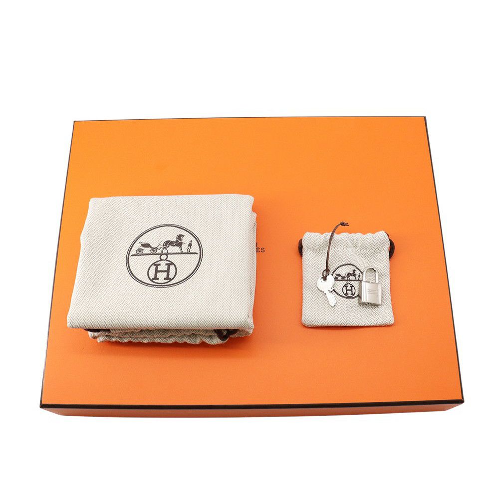 エルメス ハンドバッグ ピコタンロックMM エトゥープ/シルバー金具 トリヨンクレマンス K刻印