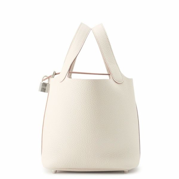 エルメス ハンドバッグ ピコタンロックPM ベトン/シルバー金具 トリヨンクレマンス K刻印