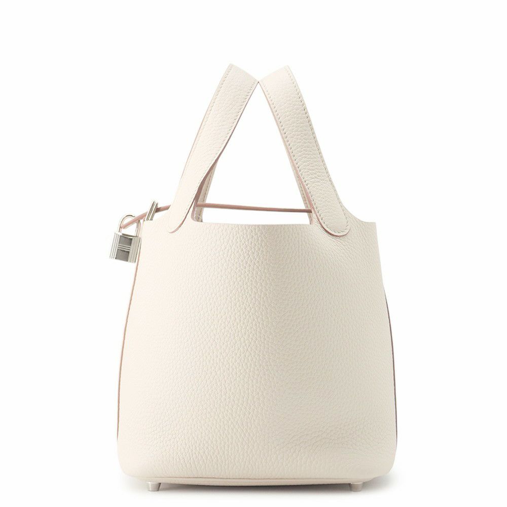 エルメス ハンドバッグ ピコタンロックPM ベトン/シルバー金具 トリヨンクレマンス K刻印