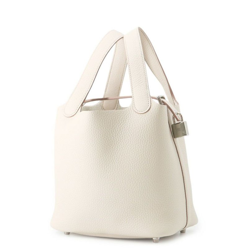 エルメス ハンドバッグ ピコタンロックPM ベトン/シルバー金具 トリヨンクレマンス K刻印