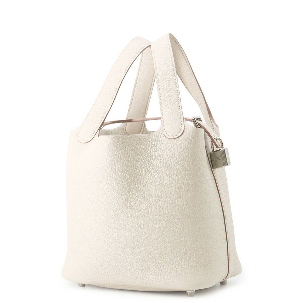 エルメス ハンドバッグ ピコタンロックPM ベトン/シルバー金具 トリヨンクレマンス K刻印