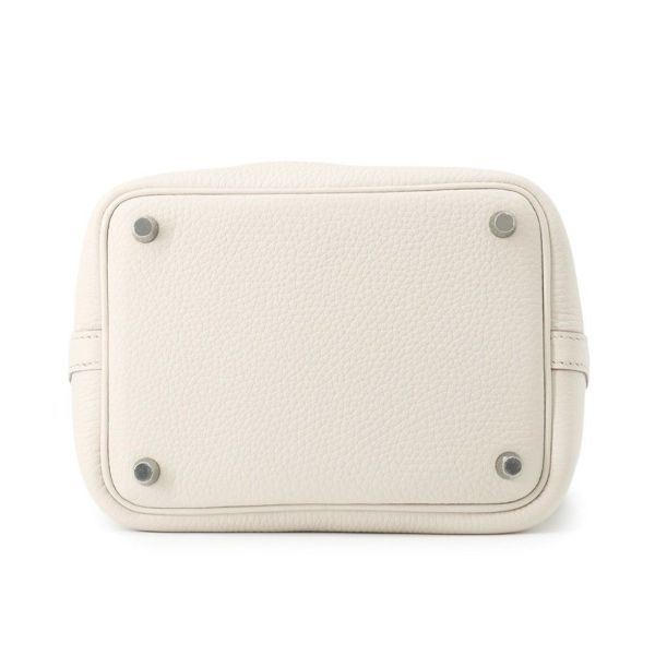 エルメス ハンドバッグ ピコタンロックPM ベトン/シルバー金具 トリヨンクレマンス K刻印