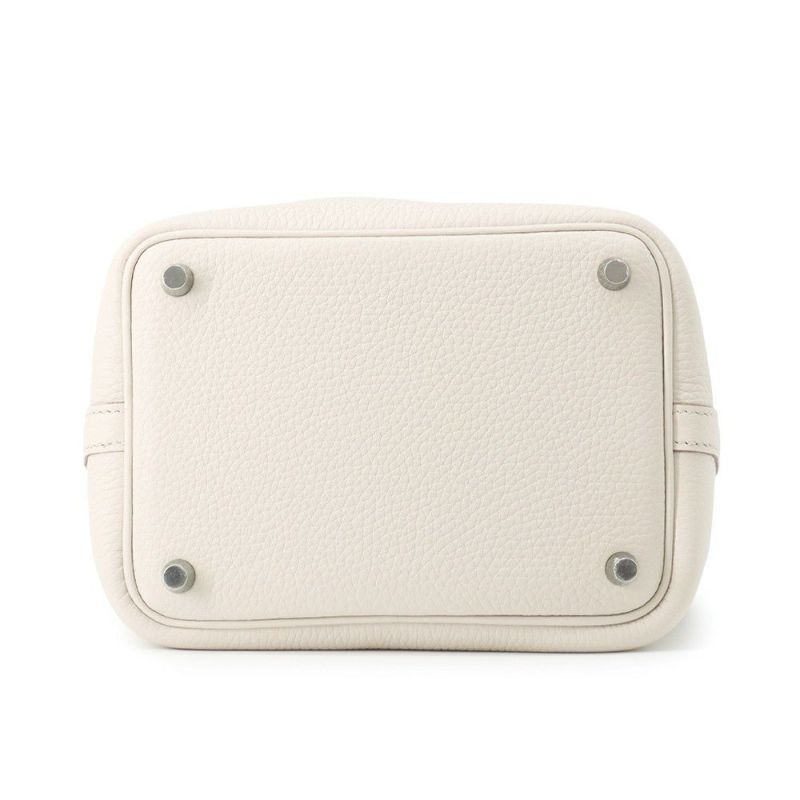 エルメス ハンドバッグ ピコタンロックPM ベトン/シルバー金具 トリヨンクレマンス K刻印