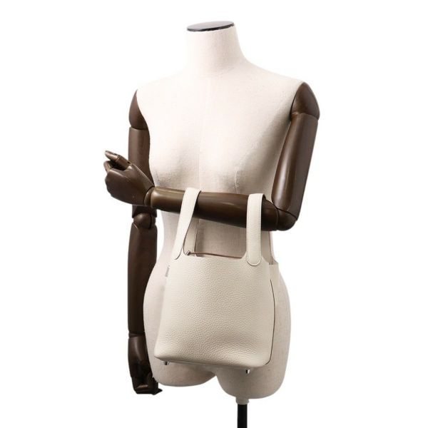 エルメス ハンドバッグ ピコタンロックPM ベトン/シルバー金具 トリヨンクレマンス K刻印
