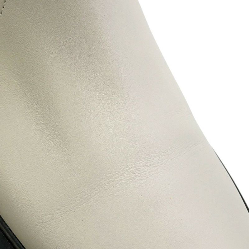 エルメス ブーツ ハロウ サイドゴア レザー レディースサイズ37 HERMES 靴 ショートブーツ