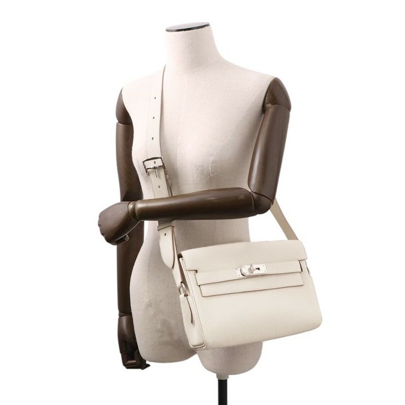 エルメス ケリーメッセンジャーPM ベトン/シルバー金具 エバーカラー K刻印 HERMES バッグ メンズ