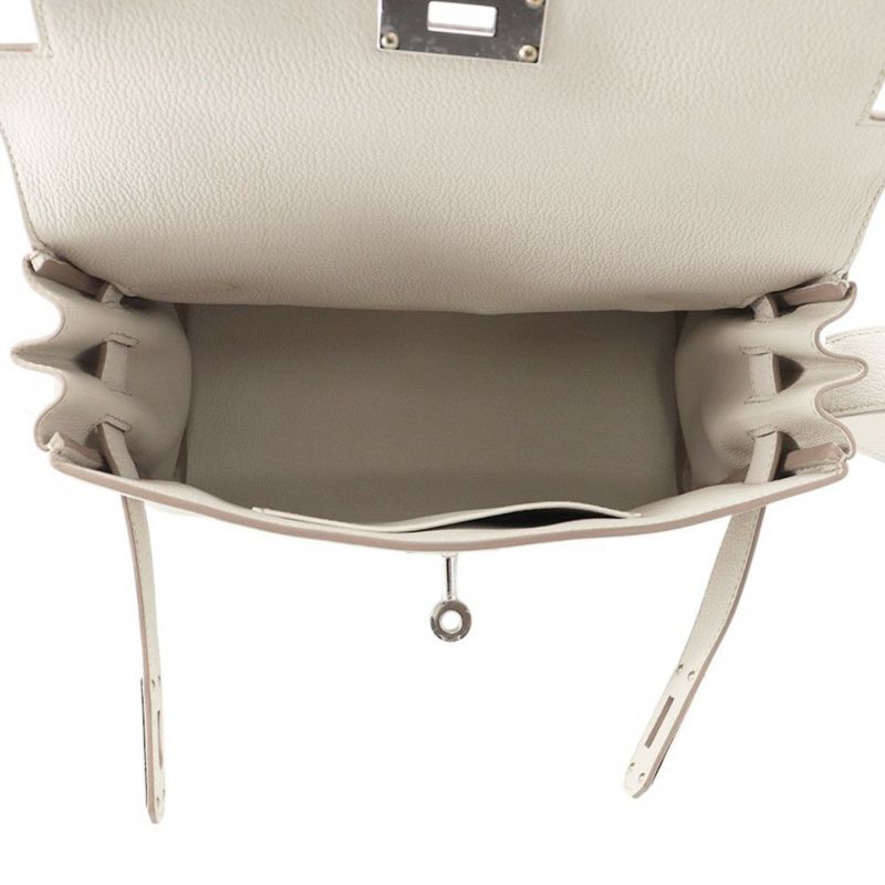 エルメス ケリーメッセンジャーPM ベトン/シルバー金具 エバーカラー K刻印 HERMES バッグ メンズ