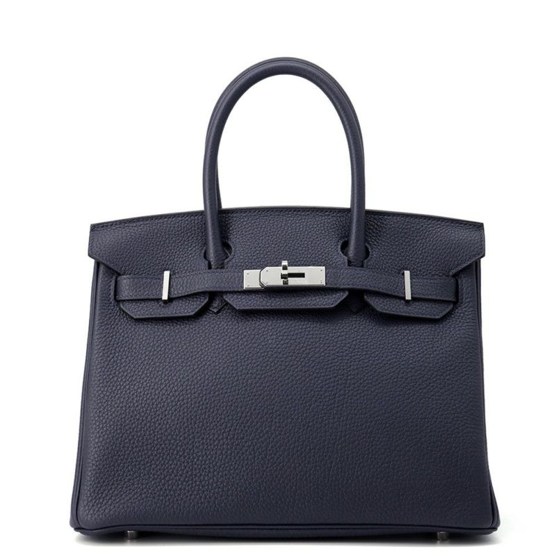 エルメス バーキン30 ブルーニュイ/シルバー金具 トゴ Y刻印 HERMES Birkin ハンドバッグ