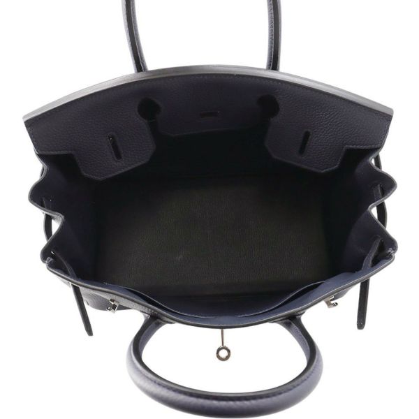 エルメス バーキン30 ブルーニュイ/シルバー金具 トゴ Y刻印 HERMES Birkin ハンドバッグ