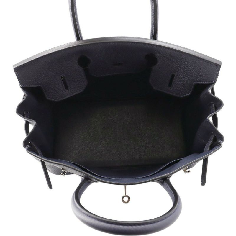 エルメス バーキン30 ブルーニュイ/シルバー金具 トゴ Y刻印 HERMES Birkin ハンドバッグ