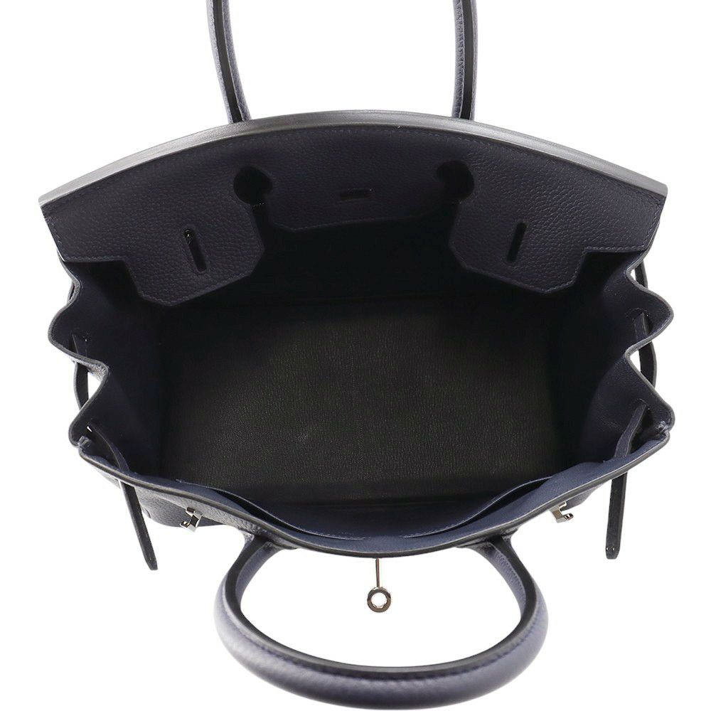 エルメス バーキン30 ブルーニュイ/シルバー金具 トゴ Y刻印 HERMES Birkin ハンドバッグ