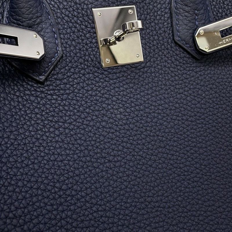 エルメス バーキン30 ブルーニュイ/シルバー金具 トゴ Y刻印 HERMES Birkin ハンドバッグ